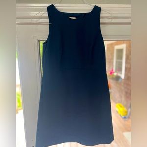 JCREW Navy Blue Shift Dress with open back - Size 4